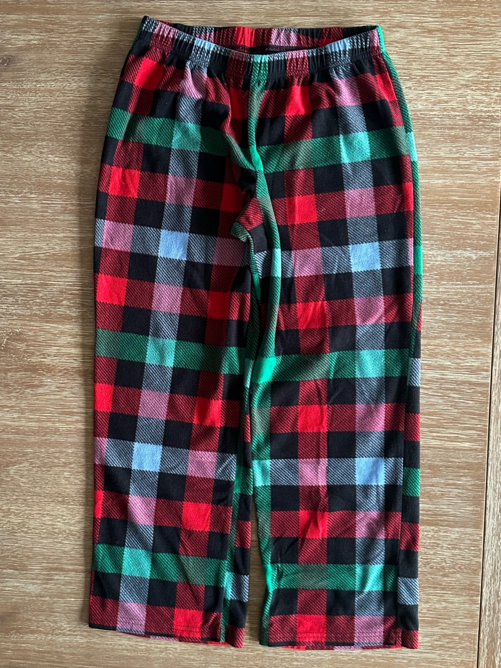 Kids Wondershop Plaid Fleece Lounge Pants - Red, Green, Black